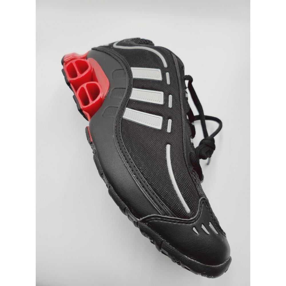 Mens Size 9.5 Adidas Sneakers Originals Megaride 01 Black Better Scarlet JH7925 - Picture 2 of 5